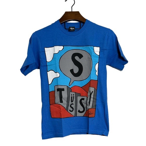 Stussy Other - STUSSY X PARRA Blue Building Blocks Graphic T-Shirt NEW W/O TAG Small